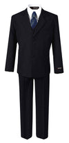 Us Fairytailes G186 Black/Blue Formal Boys Kids Dress Suit From Baby To Teen (Large/12-18 Months, Black/Blue)