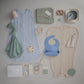 mushie Baby Wearable Blanket | 100% Organic Cotton Muslin | Sleeping Bag For Infants (Baby blue)