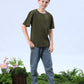 Cosland Boys T-Shirts Short Sleeve Tee Shirts Crew Neck Cotton Kids Shirts, 3T Army Green