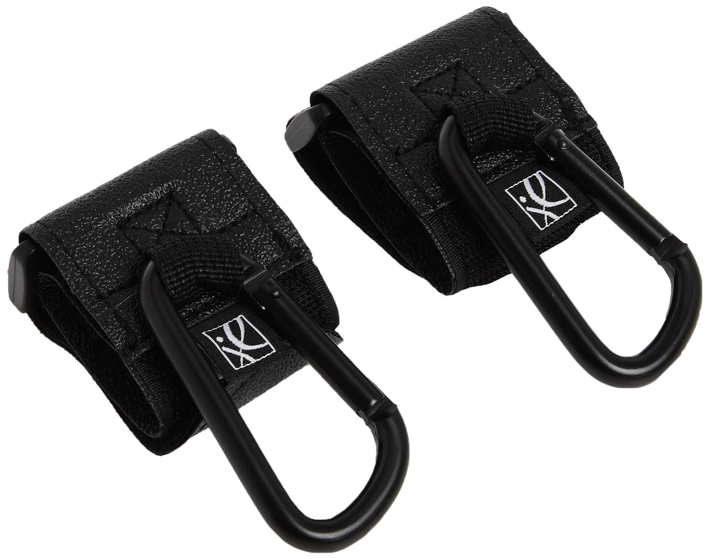 J.L. Childress Clip 'N Carry Stroller Hooks - Universal Stroller Clips With Non-Slip Straps - Durable Carabiners To Hold Watter