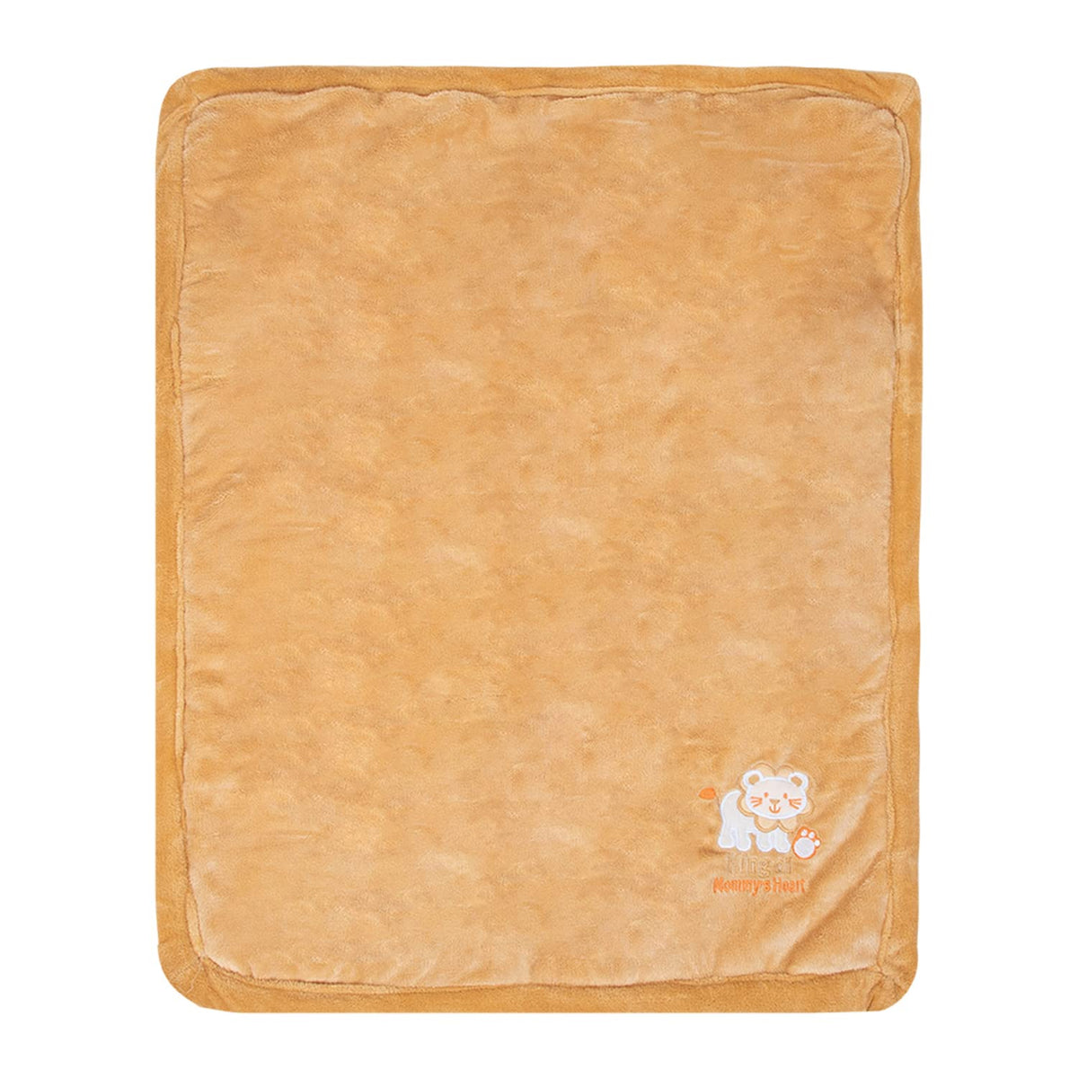 NAMAN Reversiable Ultrasoft Newborn Baby Wrapper Baby Blanket for Baby boy and Baby GirlBrown_Cartoon.Emb.