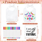 Panitay 100 Pcs Diy Baby Bibs Decorating Kit 50 White Bibs 25 Stencils 24 Fabric Markers 1 Baby Shower Game Sign(Boho)