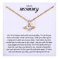 MIXJOY Mama of an Angel Baby Necklace, Angel Wings Heart Necklace for Angel Mom, Miscarriage Gift for Loss of Baby Mother, Infan