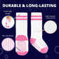 La Active Toddler Knee High Socks - 5 Pairs Of Soft, Non-Slip Long Socks For Boys And Girls - Stripes Multicolor - 7-9 Years
