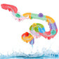 Bath Toys for Kids Ages 4-8, Toddler Bath Toys Water Track, 32 PCS Bathtub Toys for Preschool Child with Slide Duck, Mold Free S