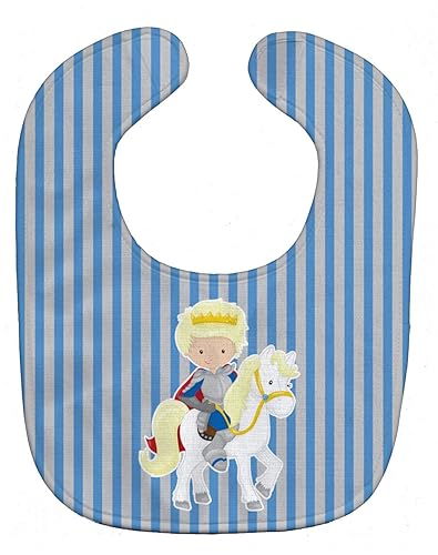Carolines Treasures Blonde Boy Prince on Horse Baby Bib, Multicolor, Large