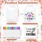 Panitay 100 Pcs Diy Baby Bibs Decorating Kit 50 White Bibs 25 Stencils 24 Fabric Markers 1 Baby Shower Game Sign(Flower)