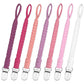 Duludulu 7 Pcs Pacifier Clip, Pacifier Clips For Boys & Baby Girls Pacifier Holder Clip Binky Clips Braided 100% Handmade Fits A