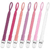 Duludulu 7 Pcs Pacifier Clip, Pacifier Clips For Boys & Baby Girls Pacifier Holder Clip Binky Clips Braided 100% Handmade Fits A