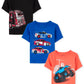 The Childrens Place 2T Baby Boys & Toddler Girls 3-Pack Graphic T-Shirts - Firetruck, Race Car, Monster Truck