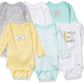 Gerberunisex Baby6 Pack Long-Sleeve Onesies Bodysuitanimals Green6-9 Months