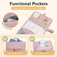 Mommore Portable Changing Pad For Newborn Expandable Diaper Changing Pad With Wipes Pockets Water Resistance Baby Changing Pad F