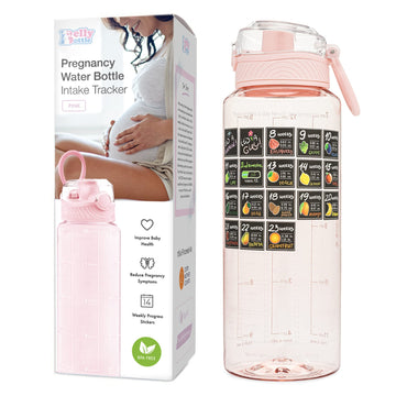 Bellybottle Pregnancy Water Bottle Tracker - Pregnancy Must Haves - Pregnancy Gifts For Expecting Mom - Pregnancy Essentials Nau