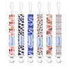 Smlpuame Pacifier Clip For Baby Boys Girl,6 Pack Stylish Binky Clips Strap,Paci Holder With Metal Clips Universal Lightweight Fi