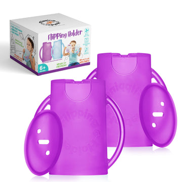Flipping Holder Squeeze Proof Food Pouch Holder For Toddlers, Babies, Kids, Mess Free No Squeeze Juice Box Drink And Applesauce