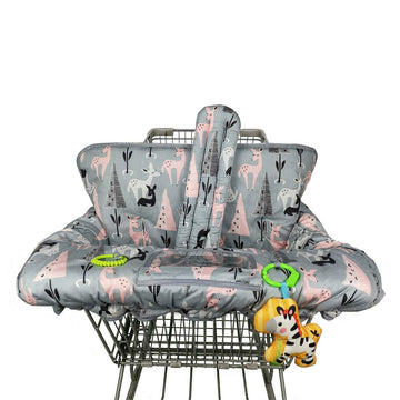 Icopuca Shopping Cart Cover, 2-In-1 Cart Cover For Babies N High Chair Cover, Padded Grocery Cart Cover For Baby Boy Girl,With S