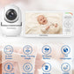 Hellobaby Baby Monitor With Camera And Audio, 6'' World First Ips Screen Baby Camera Monitor No Wifi, 30-Hrs Battery, Eco, Vox,