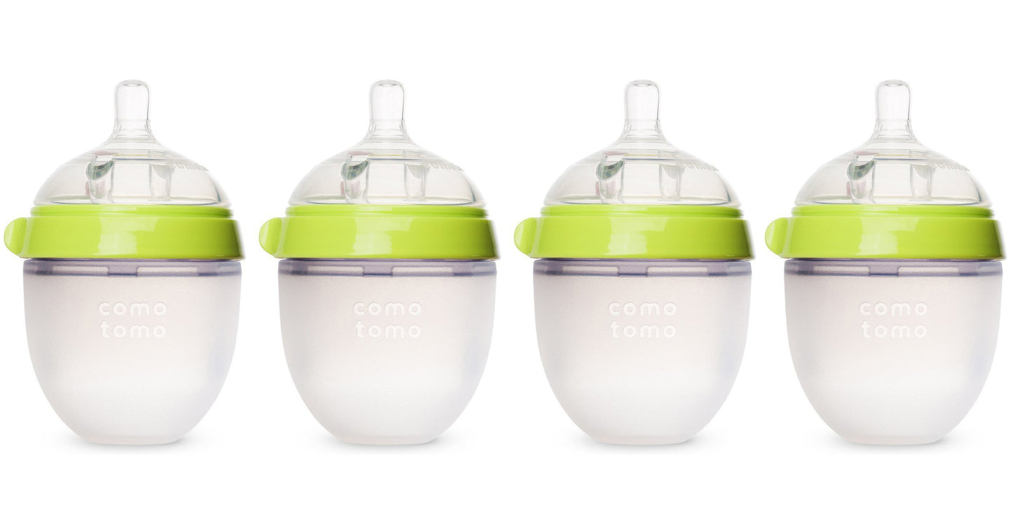 Comotomo Four Pack Bottle 150Ml/5Oz., Green