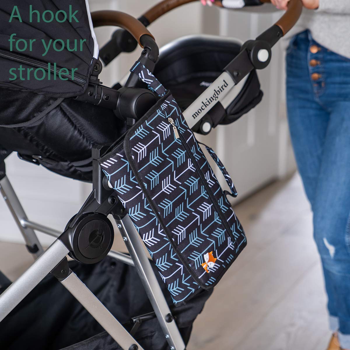 Lil Fox Portable Changing Pad - One-Hand Diaper Change Pad for Baby Diaper Bag or Changing Table. Unisex Baby Shower Gifts, Newb