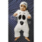 Baby Boys Girls Halloween Clothes Newborn First Halloween Romper Ghost Outfit (White,3-6 Months)