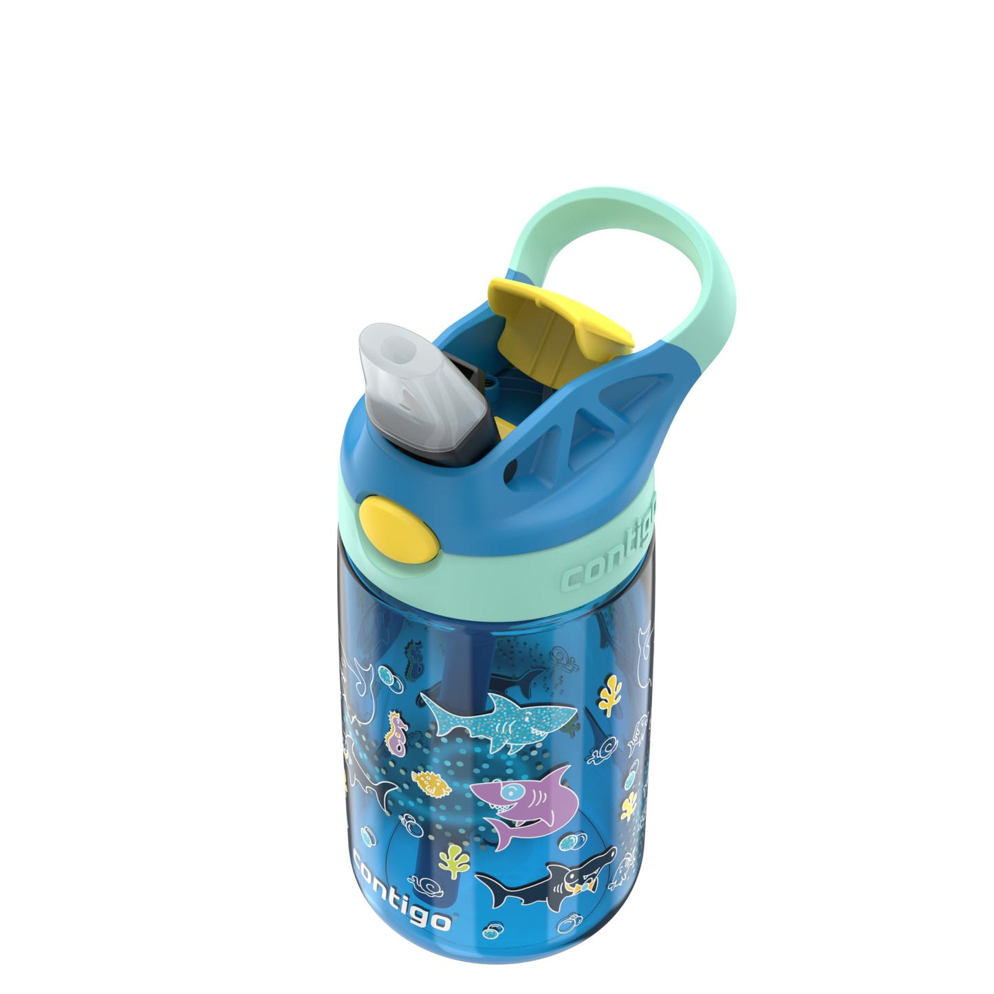 Contigo Kids Water Bottle With Redesigned Autospout Straw, 14 Oz