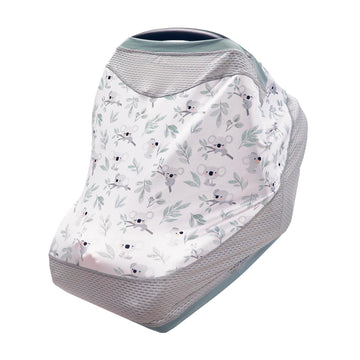 Boppy 4 And More Multi-Use Cover, Koala, Quick-Dry Upf 50+ Knit And Breathable Mesh, Versatile For Car Seat Canopy, Nursing Cove
