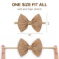 Yanjie Handmade Elastic Hairband, Nylon Hair Bows For Girls Infant Toddlers Kids, 9 Pcs One Size Fits All Hair Accessories For N