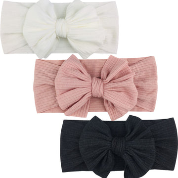 Hjiaruiky Baby Headbands Baby Girls Bows Headband Newborn Bow Handmade Soft Headbands With Bows Hairbands For Infant Toddler Bla