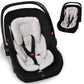 Infant Carseat Insert, 2-In-1 Reversible Baby Car Seat Cushion For Newborn Toddler Head & Body Support Car Seat Pad For Carseats