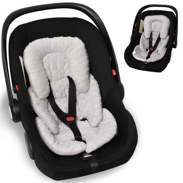 Infant Carseat Insert, 2-In-1 Reversible Baby Car Seat Cushion For Newborn Toddler Head & Body Support Car Seat Pad For Carseats
