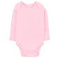 Honestbaby 5-Pack Organic Cotton Long Sleeve Bodysuits, Pink Ombre, 3-6 Months