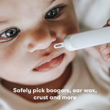 Frida Baby 3-In-1 Nose, Nail + Ear Picker: Baby Ear Cleaner + Baby Nose Cleaner And Nail Tool For Babies + Toddlers, Safely Clea