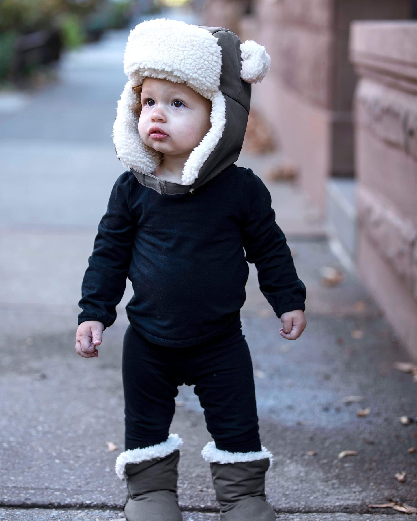 7Am Baby Hat & Mittens Set - Unisex Vegan Sherpa Lined Hat & Mittens For Newborn, Waterproof, Soft & Warm Baby Winter Hat & Glov