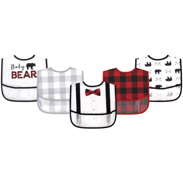 Little Treasure Unisex Baby Waterproof Peva Bibs, Baby Bear, One Size