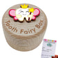 Baby Tooth Fairy Box, 3D Tooth Box Keepsake Holder For Lost Tooth Kids Gifts | Wooden Tooth Holder & Organizer - Pink