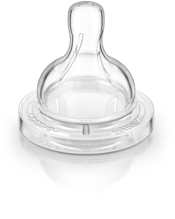 Philips Avent Anti-Colic Nipple, Clear, Medium Flow, 2 Count (Pack Of 1), (Scf423/27)