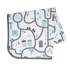 Bapronbaby Tiny Town Splash Mat - Waterproof Catch-All For Under High Chairs, Floors, Tables, Playtime Or Arts & Crafts - Machin