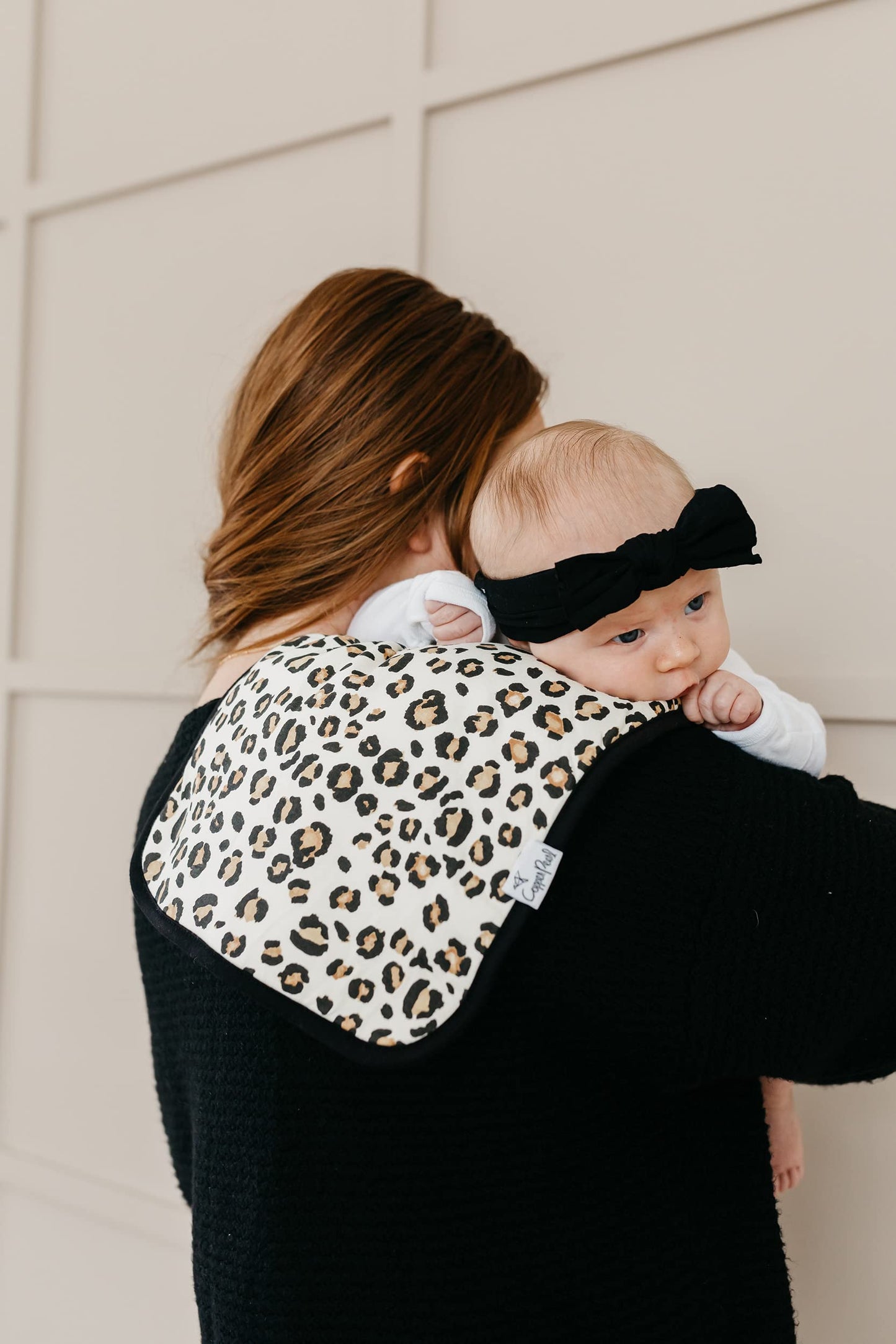 Copper Pearl Premium Baby Burp Cloths - 3-Pack Large Cotton Burp Cloths, Extra Soft Spit Up Rags With 3 Absorbent Layers, Perfec