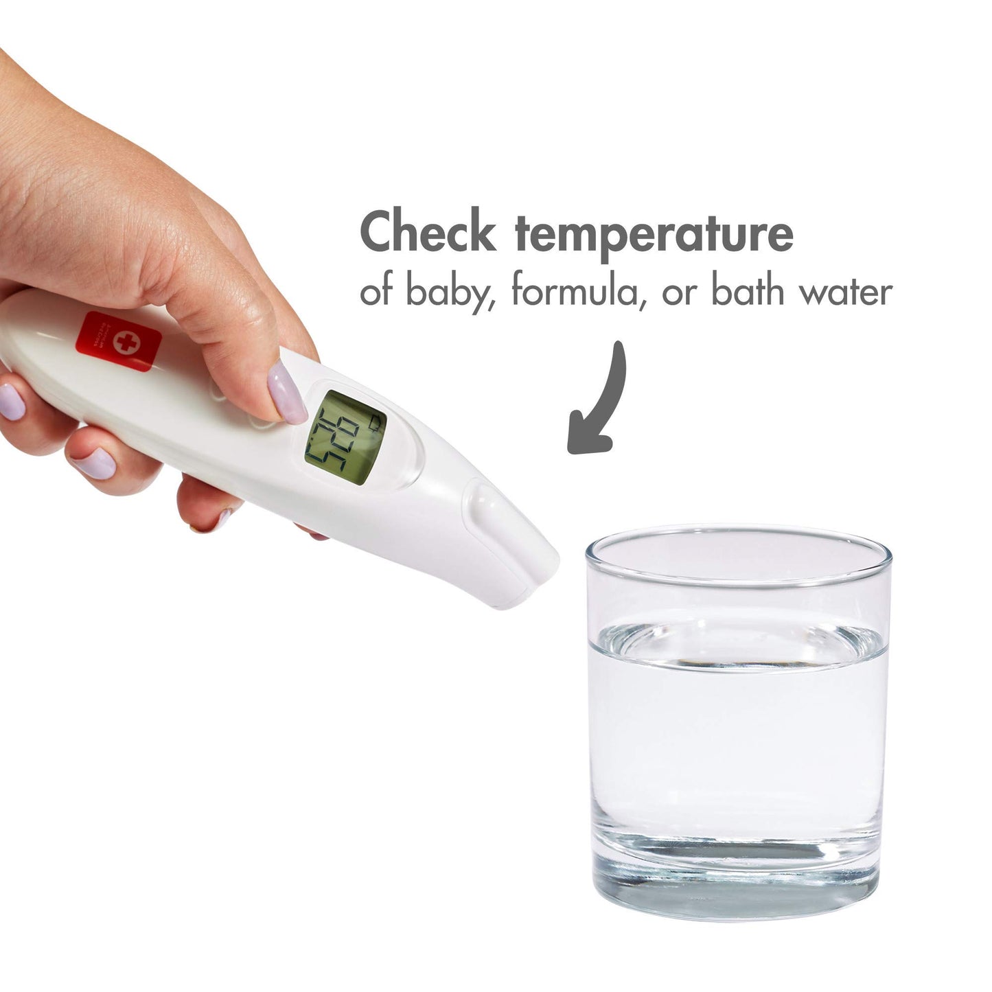 The First Years American Red Cross Digital Infrared Forehead No-Touch Thermometer For Adults And Kids