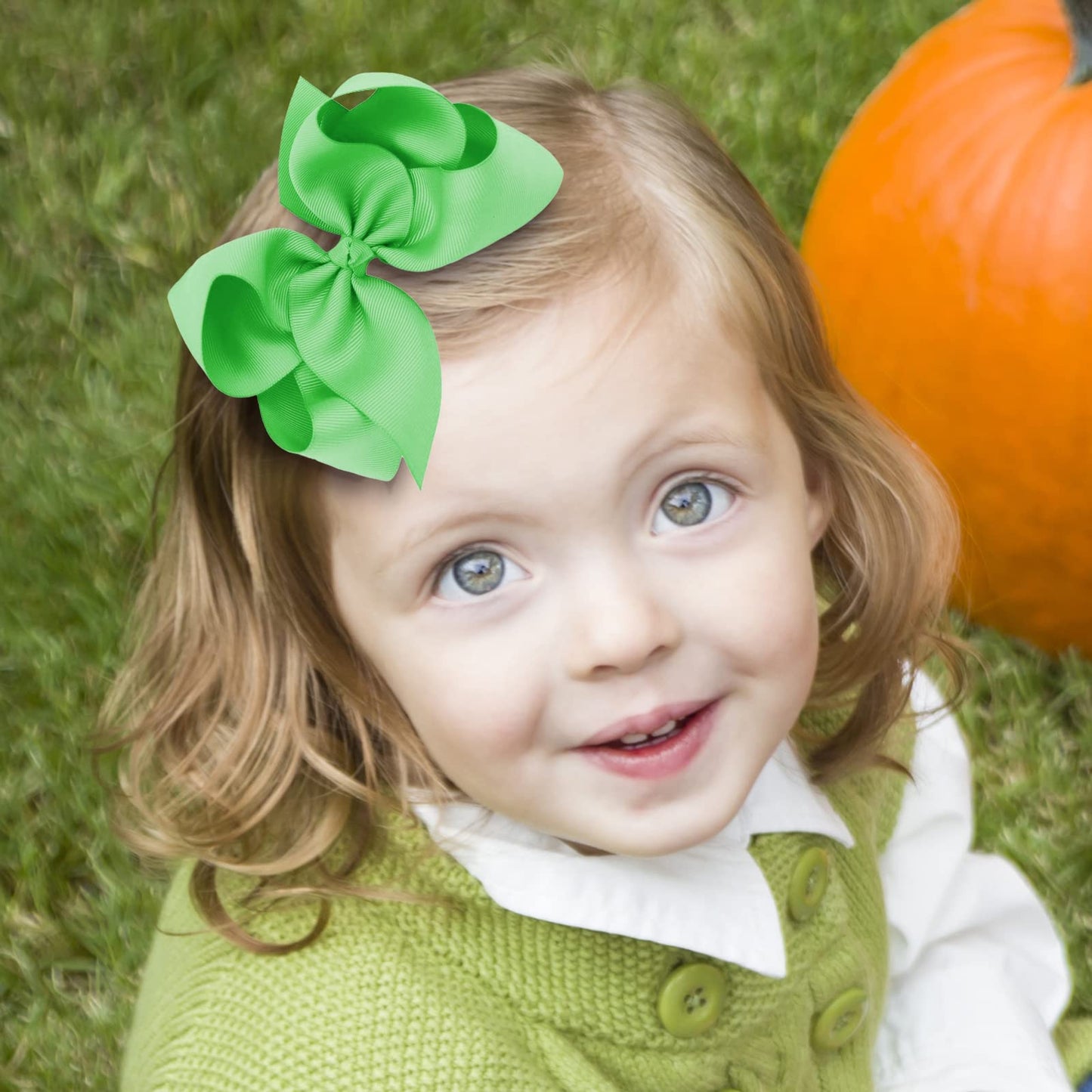 Oaoleer 40Pcs 4.5' Hair Bows Clips Grosgrain Ribbon Bows Hair Alligator Clips Hair Barrettes Hair Accessories For Baby Girls In