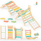 Bluewood 10-In-1 Pikler Triangle Set, Toddler Climbing Toys Indoor, Montessori Climber, Baby Jungle Gyms With Arch, Extra Rope L