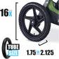 Zozozo Bob Stroller Front & Rear Tire Tube Replacement [12.5' & 16'] 2-Pack - Inner Tubes For Wayfinder, Alterrain, Revolution