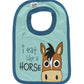 Lazyone Animal-Print Baby Bibs, Cute Baby Shower Gifts, One Size, (Eat Like A Horse, One Size)