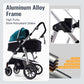 Hagaday Baby Stroller, 2-In-1 Reversible Toddler Seat With Bassinet Mode, Foldable Infant Stroller With Canopy, One Button Brake