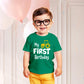First Birthday Boy Outfit My 1St Tractor Shirt Construction One Year Old Gifts (Green, 12 Months)