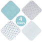 Viviland Baby Washcloths, 24Pack Baby Wash Cloths For Newborn, Baby Towels And Infant Bath Face Washcloths For Boys Girls Super
