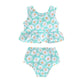 Younger Tree Toddler Baby Girls Summer Swimsuit Sleeveless Floral Swimwear Two-Piece Suit Beach Bikini (Daisy Swimsuit, 18-24 Mo
