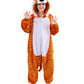 CuteOn Tiger Onesie Kids Animal Pajamas for Boys Girls Halloween Christmas Costume Height for 140cm