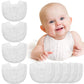 Tatuo 10 Pieces Muslin Baby Bibs Cotton Burping Cloth Bulk Adjustable Newborn Bandana Drool Bibs For Baby Boy Girl(White)