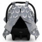 Dear Baby Gear - 40x30 Car Seat Canopy, Infant Carrier Cover for Boys & Girls, Cozy Fall, Nursing & Stroller Use, Newborn Travel